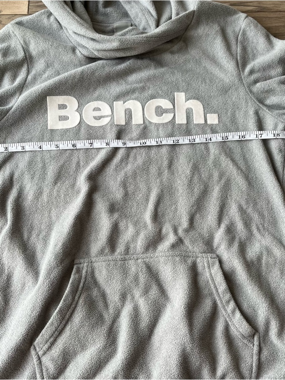 Bench Light Gray Pullover Hoodie Sweatshirt - Picture 7 of 9